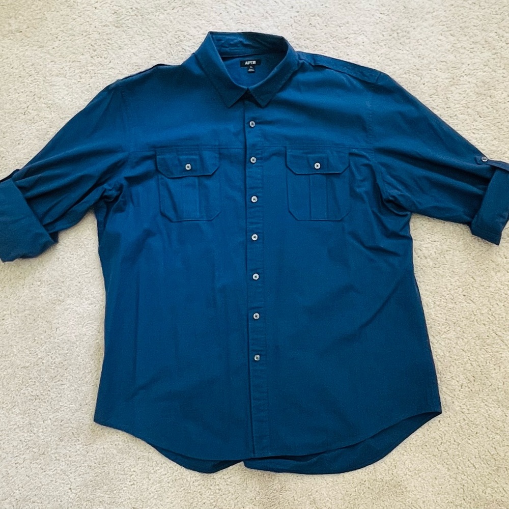 APT9 Men's Blue Shirt Size XL